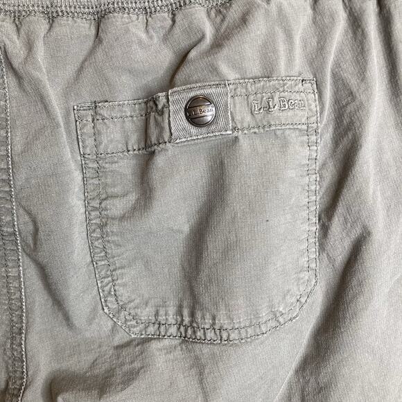 LL Bean Women’s Gray Drawstring Cropped‎ Pants Size XS Active Hiking Outdoors - Picture 12 of 13